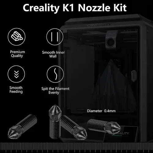 Kit 5 Boquillas Acero Endurecido 0 4mm Para Impresora 3d