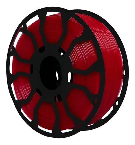 Filamento Hellbot V2 Ecofila Pla Lock 1kg Color Rubi Traslúcido