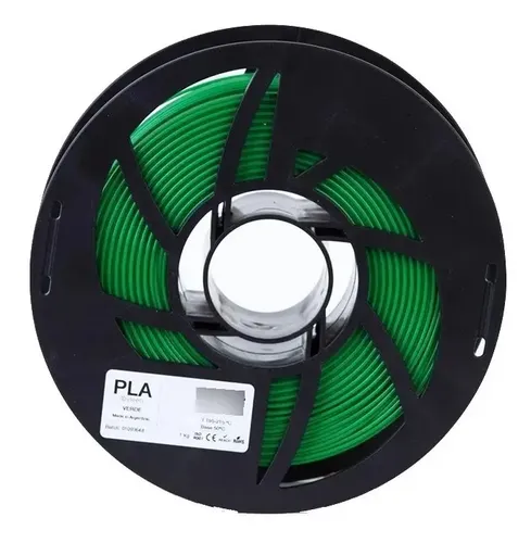 Grilon3 PLA filamento 3d de 1.75mm y 1kg verde