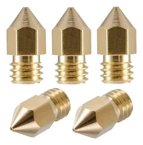 Kit X 5 Nozzle Pico 1.75 Mk8 Hotend Bronce Para Ender Cr-10