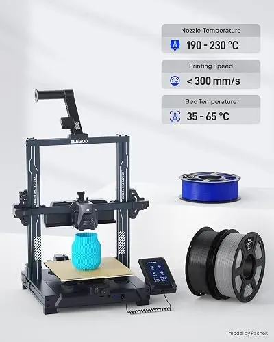 Filamento Pla Elegoo 1.75mm 2kg 2 Bobinas 1kg Fdm