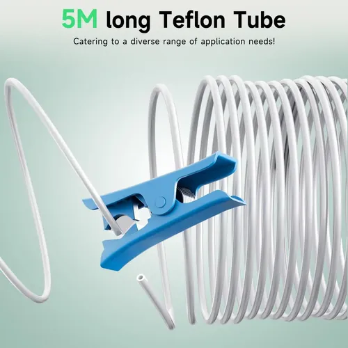 Tubo De Ptfe De 5m Con Cortador De 2,5 X 4 Mm For Imprimir