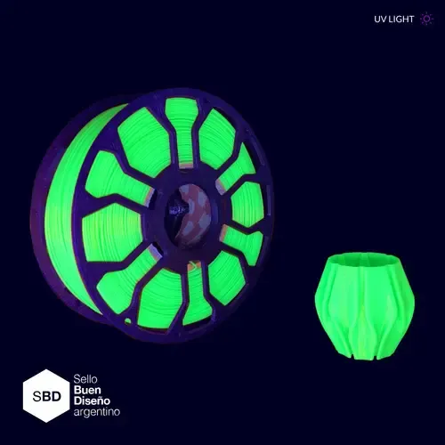 Filamento Pla Impresora 3d Hellbot Ecofila 1kg 1.75mm Verde Flúo