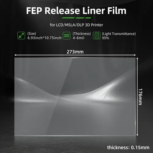Fep Release Liner Film Unitak3d Saturn 4 Ultra 273x176x0,15