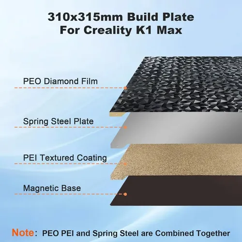 Placa Magnética Pei 315x310mm Para Impresora 3d