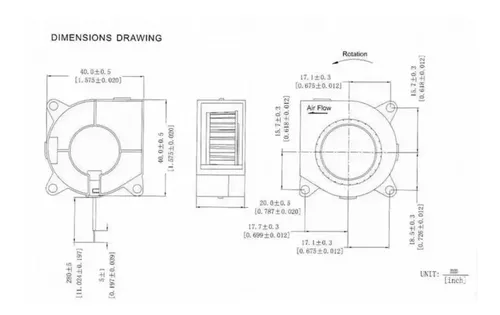 Ventilador Turbo 4020 Impresora 3d 12v Delta Prusa Reprap I3