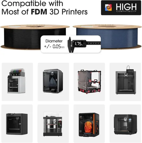 Filamento Petg Basic De 1,75 Mm, Impresión 3d Petg Brillante
