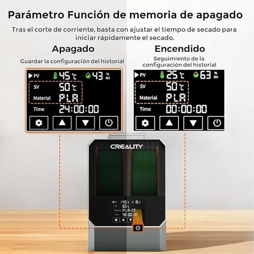 Creality Space Pi Plus Caja Secadora De Filamento 2 Bobinas
