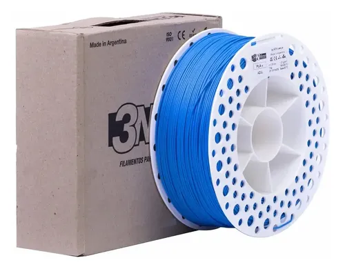 Filamento PLA 1.75mm 1kg Azul Para Impresora 3D Marca 3n3