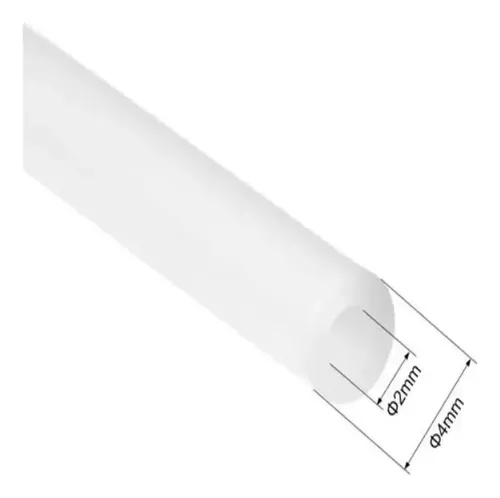 Tubo Teflón Ptfe 2x4mm Blanco X Metro Fila 1.75mm *capas3d*