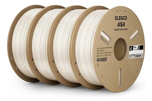 Filamento Para Impresora 3d Elegoo Asa De 1,75 Mm Deep Black 1kg