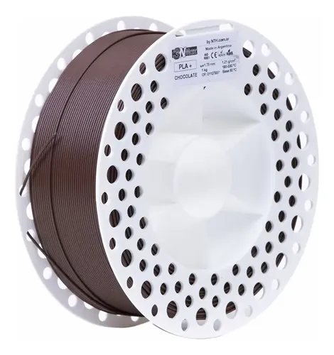 Filamento PLA+ 3nMAX SE de 750g Color Chocolate para Impresión 3D