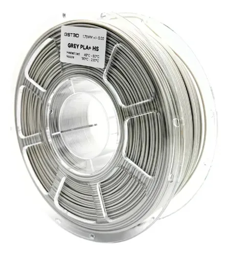 Filamento Pla+ High Speed Gst3d Cosmos 1kg 1.75mm Gris