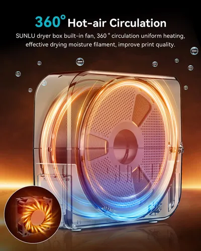 Secador De Filamento Sunlu S1 Plus Con Ventilador De Circula