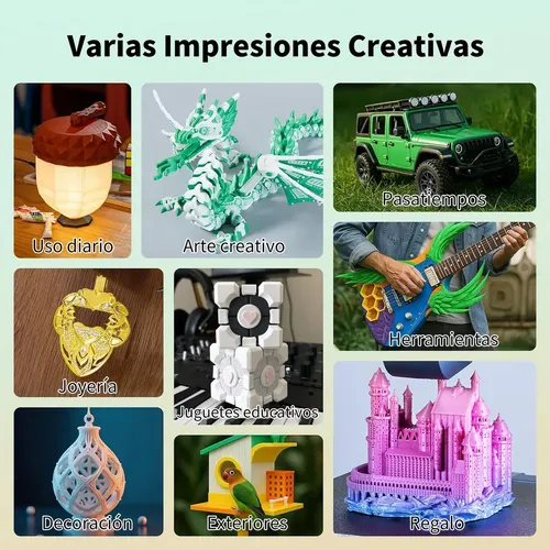 Filamento 3D PLA Soleyin Gris 1.75mm 1kg Impresora Ultra Adherente
