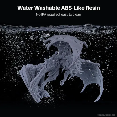 Resina Elegoo Lavable Con Agua Tipo Abs De Baja Viscosidad