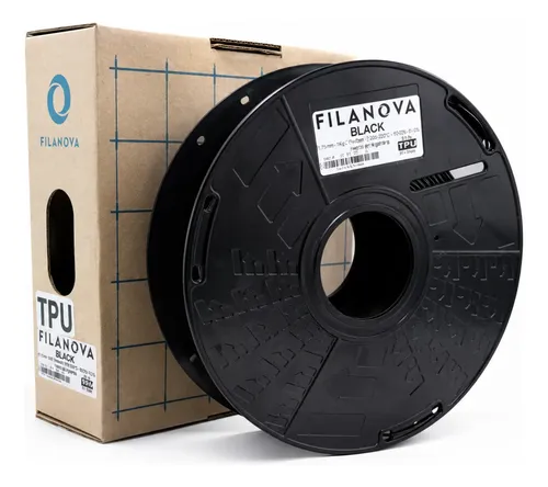 Filamento Tpu Flex Filanova 95a Negro 500gr 1.75mm Impresora