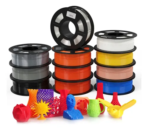 Impresora 3d Petg De Filamento Negro De 1,75 Mm, 1 Kg Y 2,2