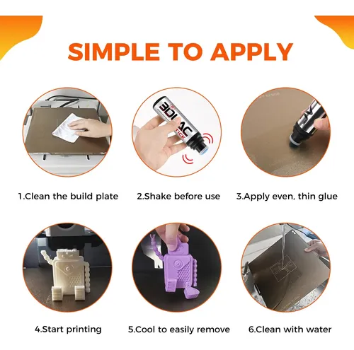 Adhesivo Para Cama 3d Impresión Abs Pla Petg Tpu 80ml