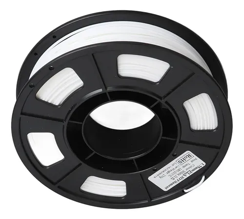 Filamento De Impresora 3d Pla De 1,75 Mm, Blanco, 8,8 Oz, Pe