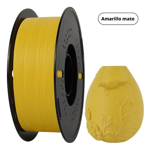 Filamento Pla Mate Amarillo Naranja 1 75mm 1kg Bambu 3d
