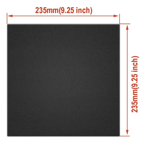 Placa Vidrio Templado 3d Impresora 235x235mm Con Clips
