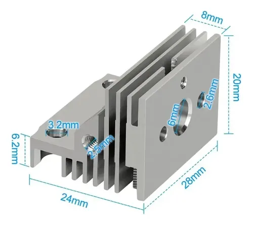 Disipador De Calor Hotend Radiador Para K1 Y K1 Max.