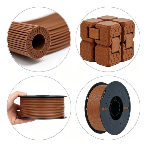 Filamento Pla Mate Marron Piel 1 75mm 1kg Bambu Lab 3d