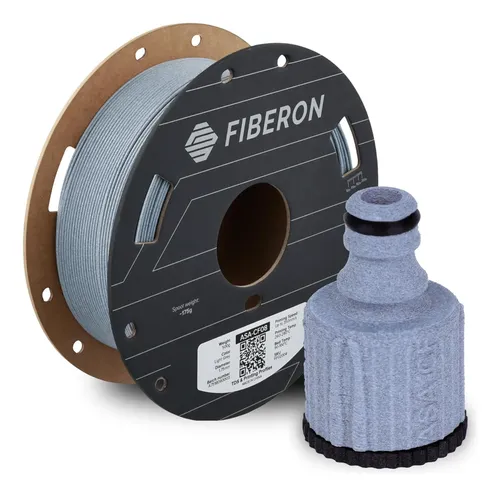 Polymaker Fiberon Asa-cf08 Filamento 3d Con Fibra De Carbono 114 – 175mm Fiberon Asa-cf08 Light Grey 05kg (hex Code: #adc4d6)