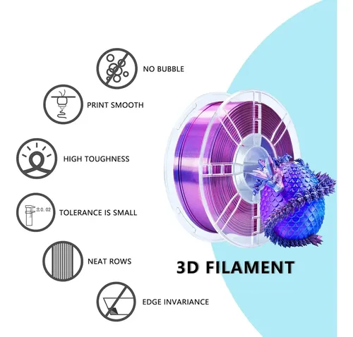 Pla Filamento Para Impresión 3d, Color Arcoíris, 1kg, 1.75mm