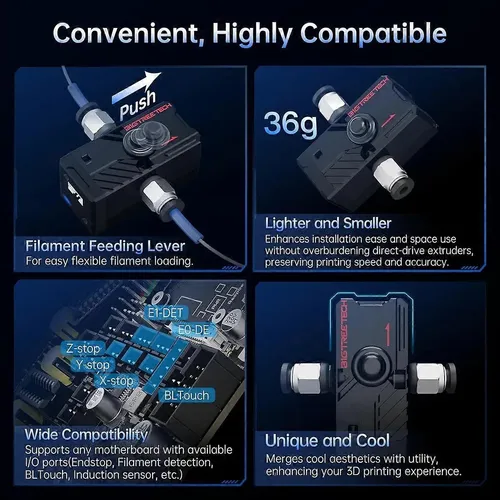 Para El Sensor De Filamento Inteligente Bigtreetech Sfs V2.0, Filament Run