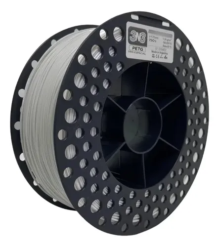 Filamento Petg 3n3 1kg 1.75mm Impresion 3d Color Gris Espacial