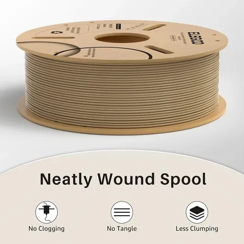 Filamento 3d Elegoo Pla 1.75 Mm 1kg Madera Relleno