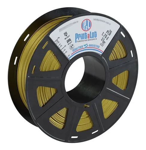 Filamento Para Impresoras 3d Printalot Pla X 1kg Aditivado Color Oro