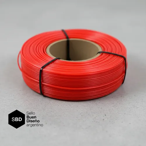 Filamento 3D Hellbot PLA Recarga 1.75mm y 1kg rojo
