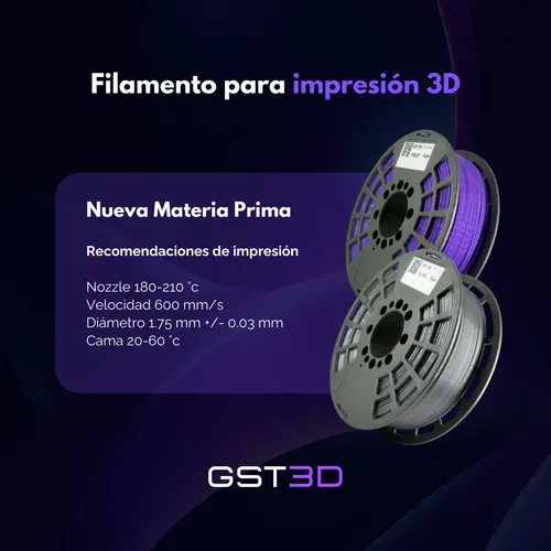 Filamento Pla Impresora 3d Gst 1,75mm X1 Kg 320mt