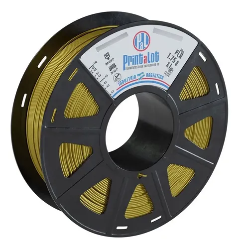 Filamento Impresora 3d Printalot Pla Resistente 1kg Oro
