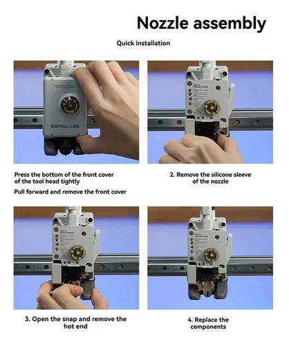 3x Hotend Para Impresora 3d A1/a1 Calefacción