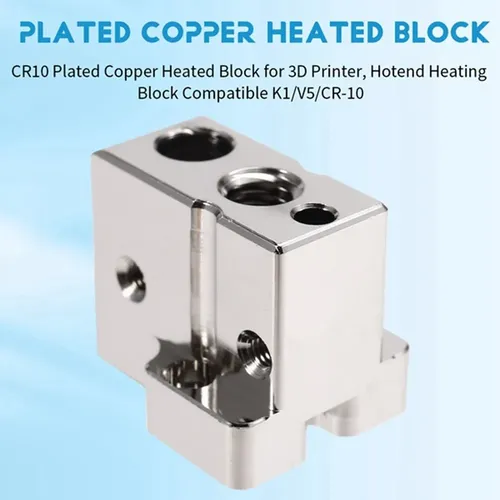 Bloque Calefactor De Cobre Recubierto Para Cr10, Alta Temper