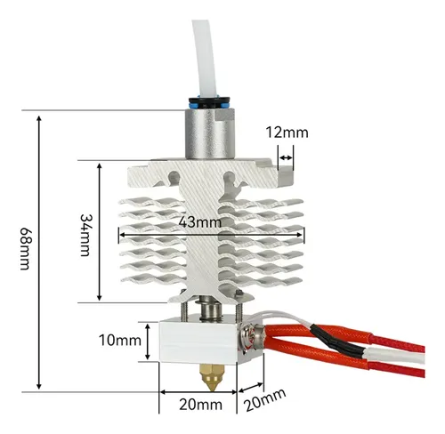 Gzw03 Rii Kit De Impresora 3d For Hot End For Ender-3 Neo/v2
