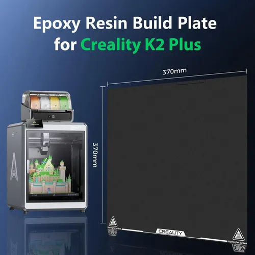 Placa De Construcción Creality K2 Plus De Acero Con Resina E