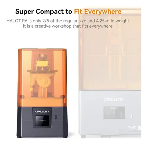 Impresora Creality Halot R6 Dlp Color Naranja