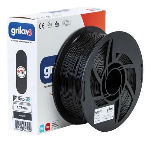 Filamento 3D Grilon3 Nylon 12 de 1.75mm y 1kg natural