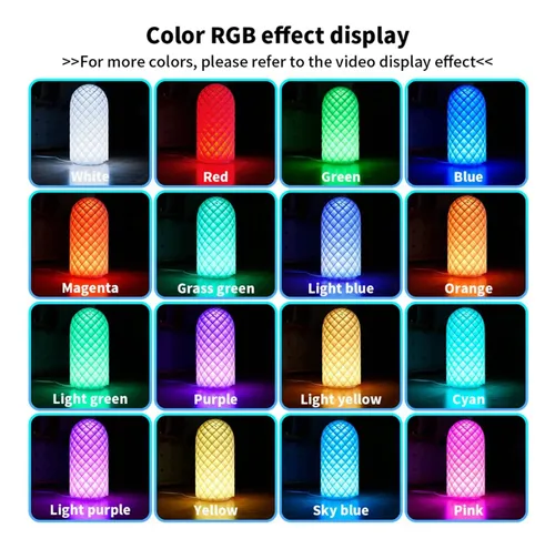 Modelo De Impresión 3d Con Luz Led, Foco Led Multicolor Adj