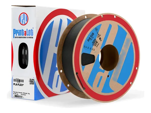 Filamento Para Impresoras 3d Pla Flex 1kg Printalot Negro
