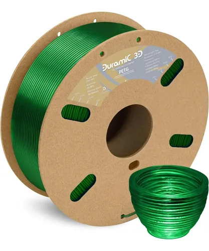 Filamento Petg 3d Verde Translúcido 1 75mm 1kg