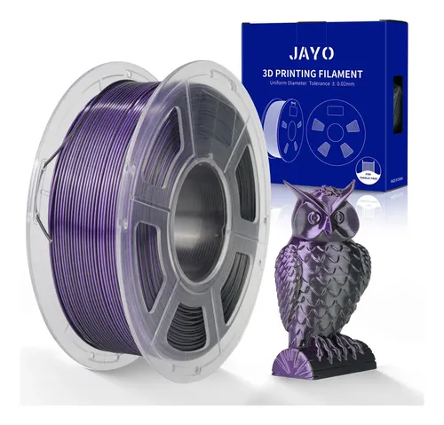 Filamento Silk Pla+ Jayo 1.1kg Doble Color, Brillante Y -cn