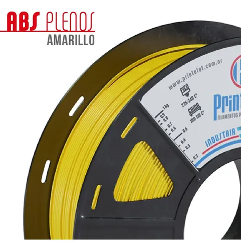 Filamento 3D Printalot ABS de 1.75mm y 1kg amarillo