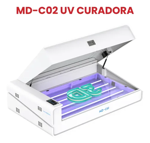 Impresora Curadora Uv Led Mingda Md-c02 Industrial Rapido