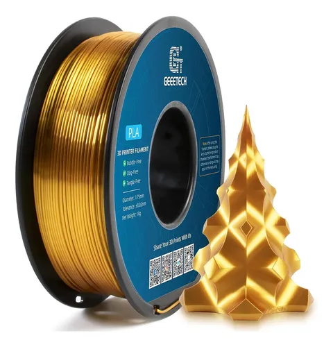 Geeetech Silk Pla Filamento 1.75mm Para Impresora 3d, Metal-